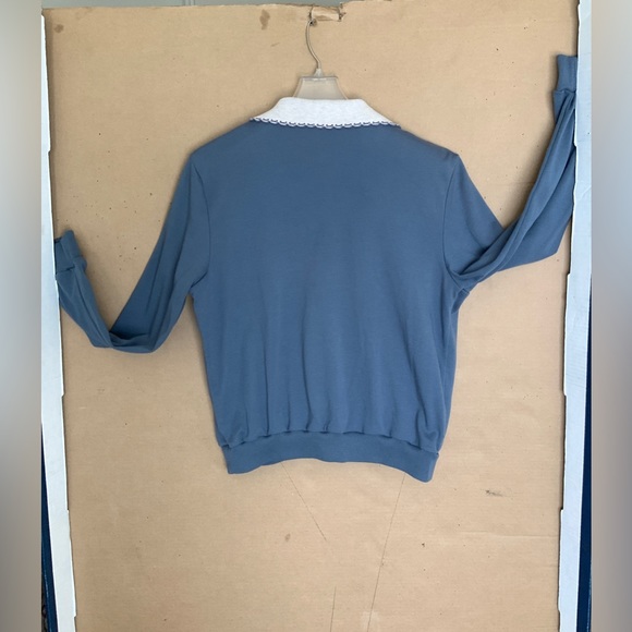 VINTAGE ALFRED DUNNER LAYERED PULLOVER. BEADED - Picture 8 of 10